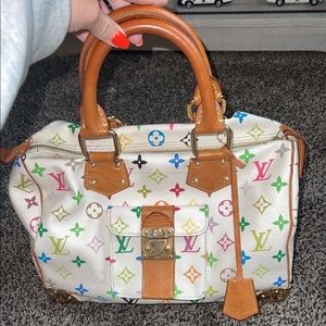 Non-designer Speedy Handbag Monogram Multicolor 30